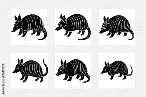 armadillo illustration bundle
