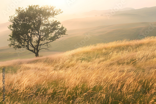 Gentle Meadow Breeze: Embracing Calm and Tranquility with Every Breath in Nature's Serenity