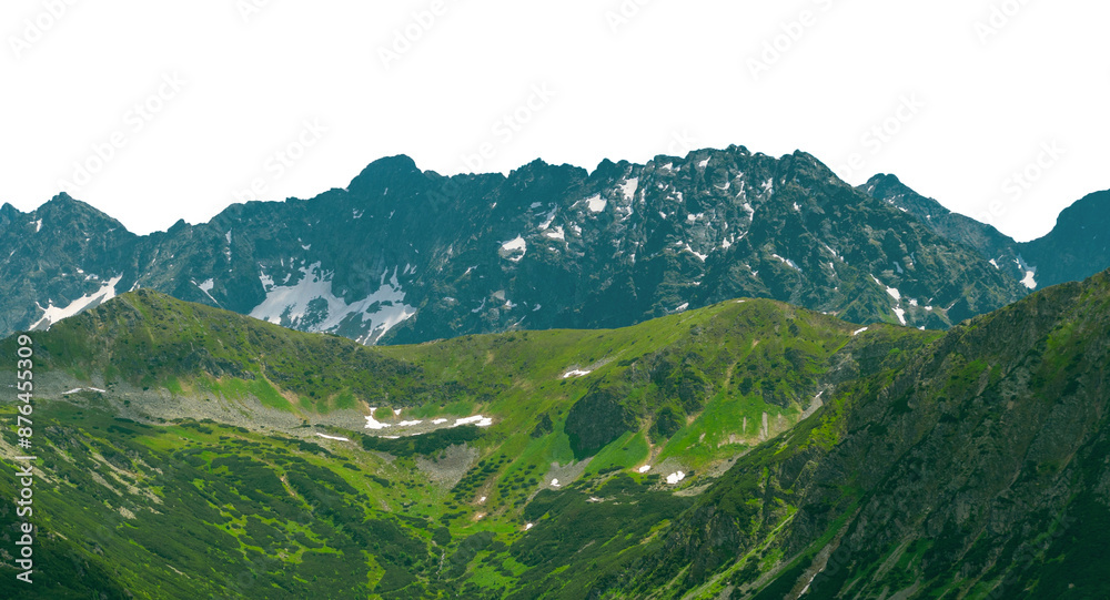 Fototapeta premium mountain landscape. Isolated 