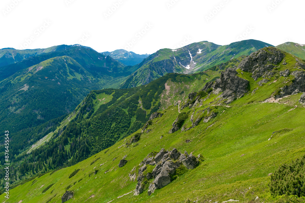 Obraz premium mountain landscape. Isolated 