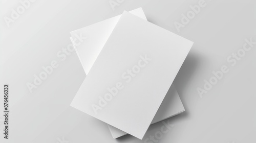 Blank Canvas Minimalistic Paper Sheets for Graphic Design Mockups and Presentations