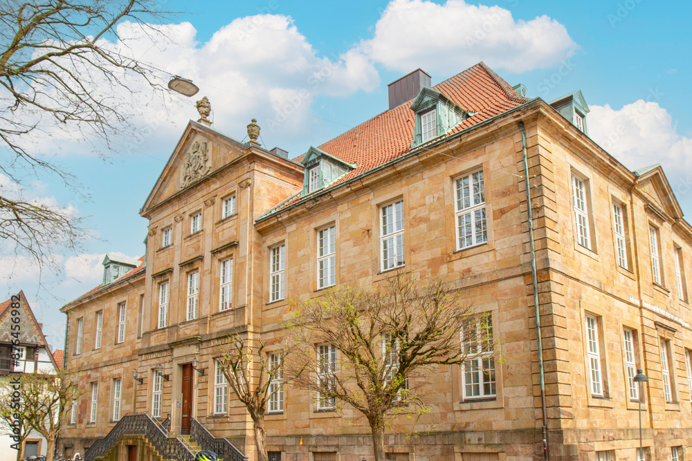 Fototapeta premium Archiepiscopal Vicariate General in Osnabrück (Bistum Osnabrück Bischöfliches Generalvikariat) Osnabrück Lower Saxony (in german Niedersachsen) Germany