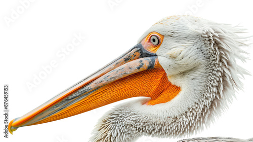 Pelican Beak Isolated On White photo