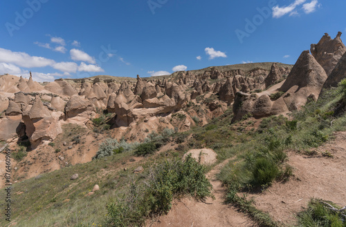 scenic rock formation landscape of cappadocia 