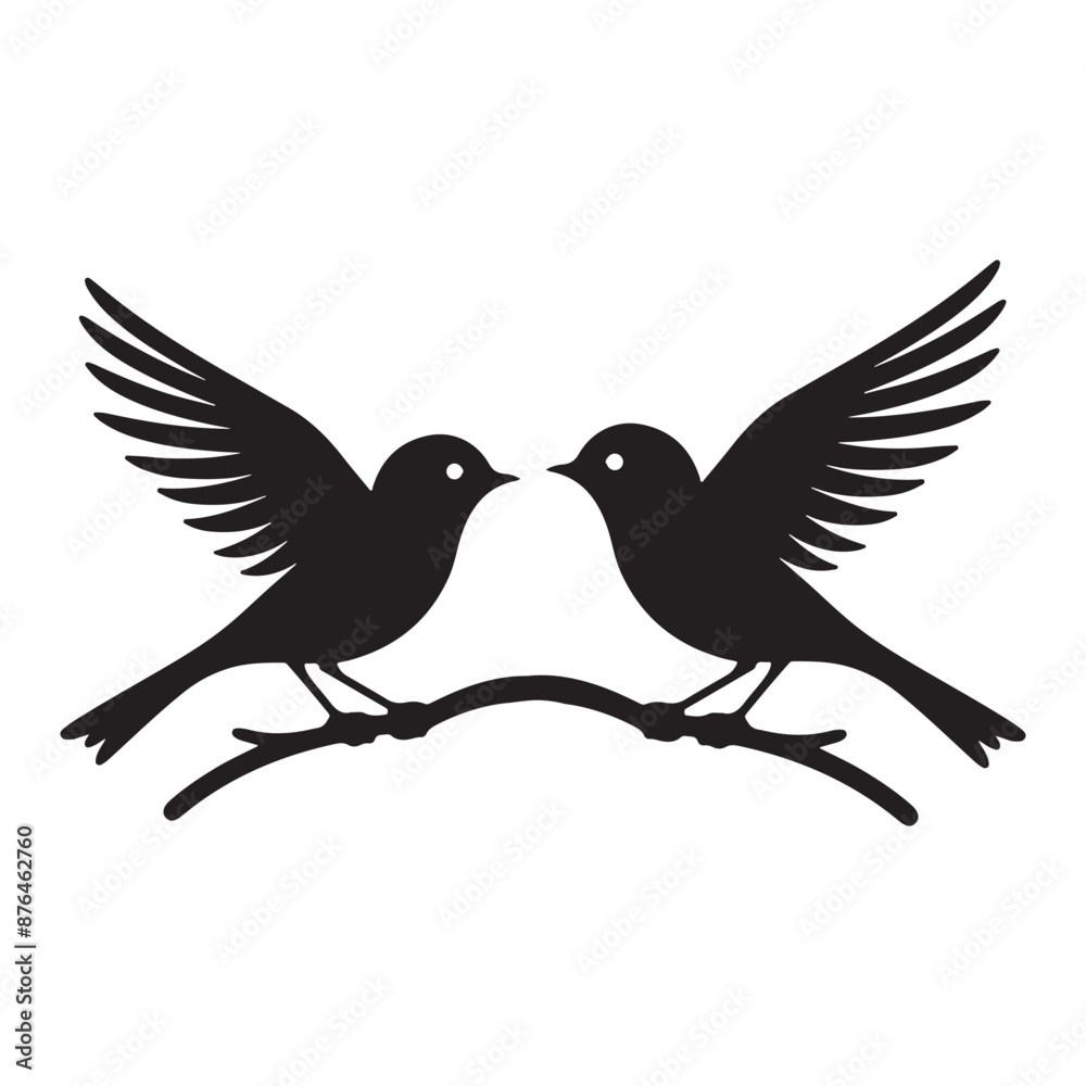 Fototapeta premium bird silhouette design 