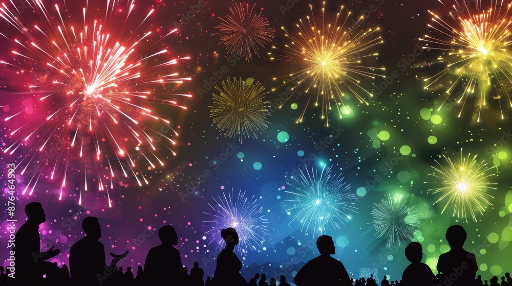 Fiery Diwali Delight Vibrant Firework Display Ignites Night Sky with Joy and Festivity Fiery Diwali Delight Vibrant Firework Display Ignites Night Sky with Joy and Festivity