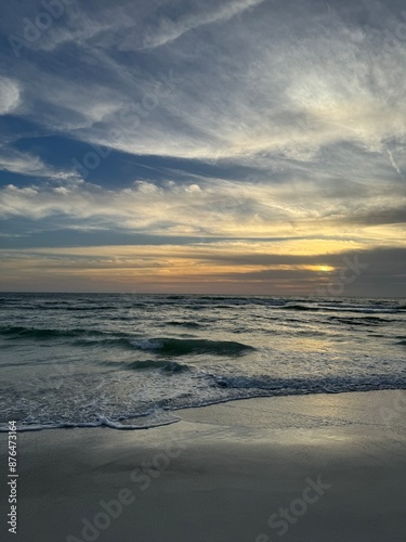 sunset on the beach