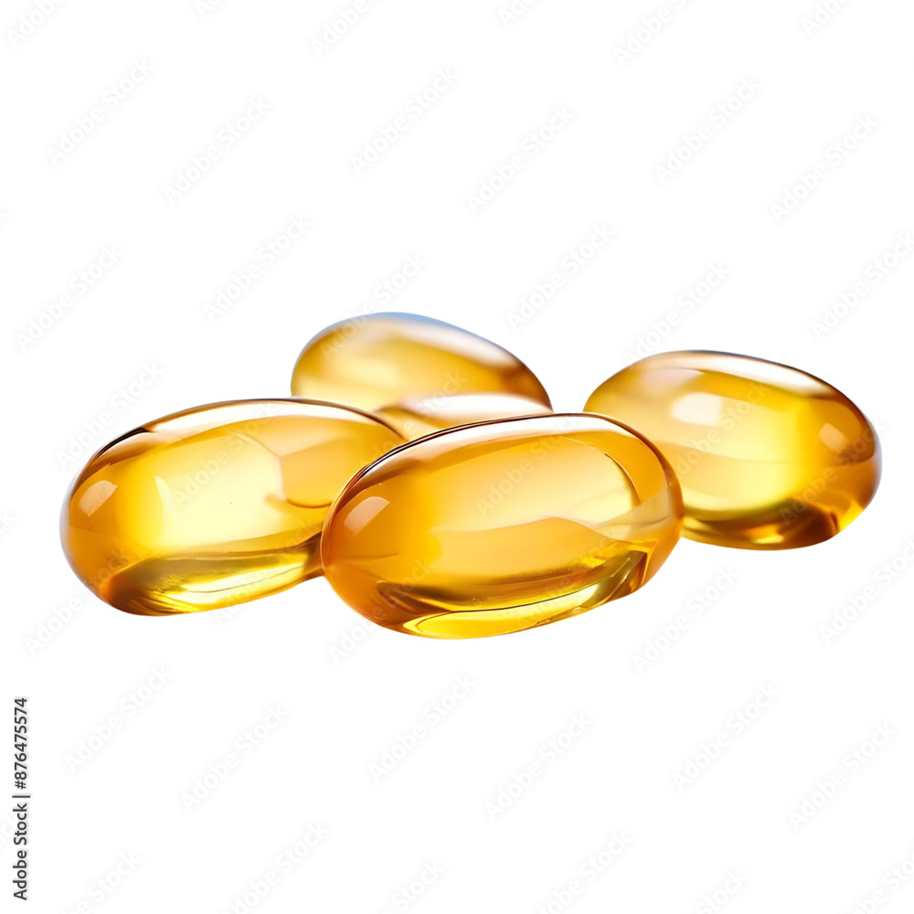 cod liver oil capsules, vitamin e capsule isolated on transparent background cod liver oil capsules, vitamin e capsule isolated on transparent background