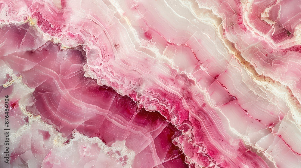 A macro shot of pink and white marble A macro shot of pink and white marble