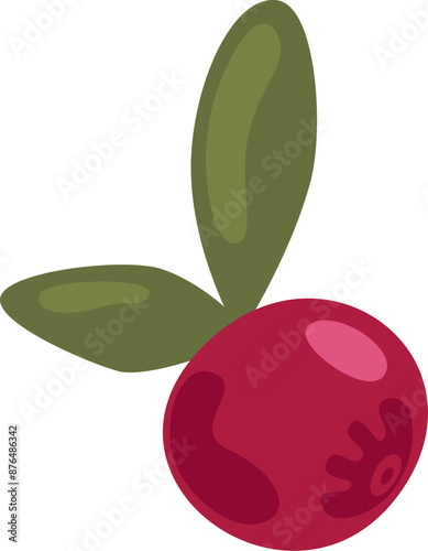 Cranberry With Leaves