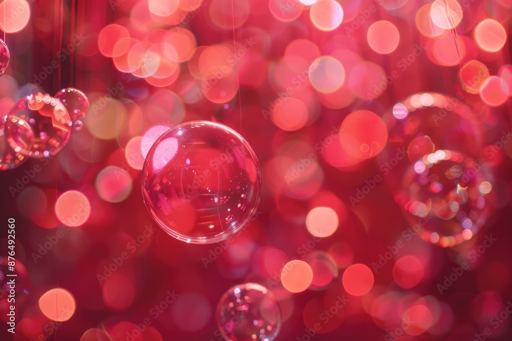 A bunch of colorful bubbles hanging from a string, suitable for various occasions and themes A bunch of colorful bubbles hanging from a string, suitable for various occasions and themes