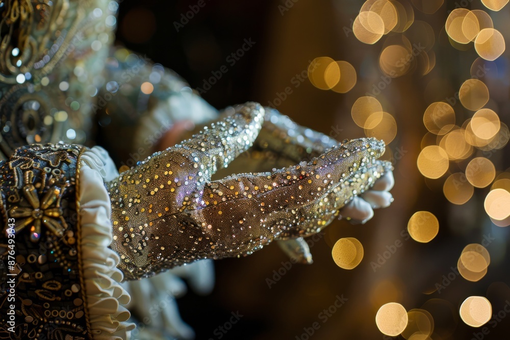 © Jennie Pavl - Close-up of elegant sequined evening gloves for New Year's Eve in France Hyper realistic. Shot with canon 5d Mark III --ar 3:2 --style raw Job ID: 49a66fb3-6740-43ee-87c3-a15b9a53b5a0 © Jennie Pavl - Close-up of elegant sequined evening gloves for New Year's Eve in France Hyper realistic. Shot with canon 5d Mark III --ar 3:2 --style raw Job ID: 49a66fb3-6740-43ee-87c3-a15b9a53b5a0