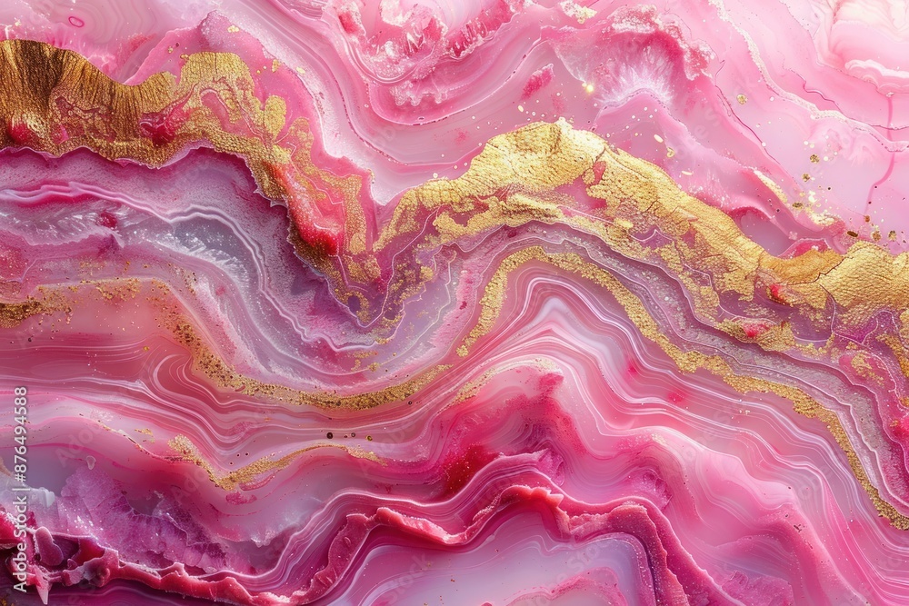 Rose Gold Marble Texture on Pink Background for Wallpaper, Art, and Design with Liquid Agate Top and Glitter Print Rose Gold Marble Texture on Pink Background for Wallpaper, Art, and Design with Liquid Agate Top and Glitter Print
