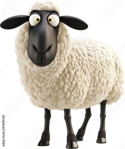 A Simple Cartoon Sheep photo