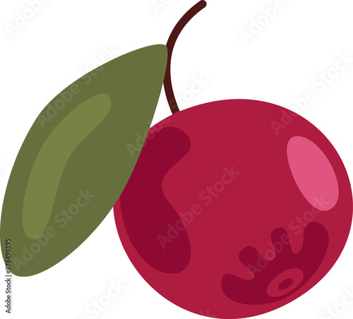 Cranberry With Leaf