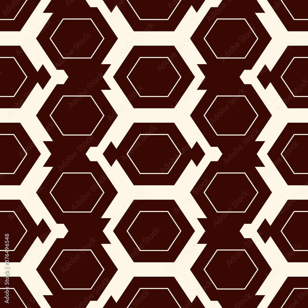 Contemporary honeycomb geometric pattern. Repeated hexagon ornament. Modern mosaic tiles background. Seamless surface abstract design. Geo wallpaper. Digital paper, textile print. Vector illustration Contemporary honeycomb geometric pattern. Repeated hexagon ornament. Modern mosaic tiles background. Seamless surface abstract design. Geo wallpaper. Digital paper, textile print. Vector illustration
