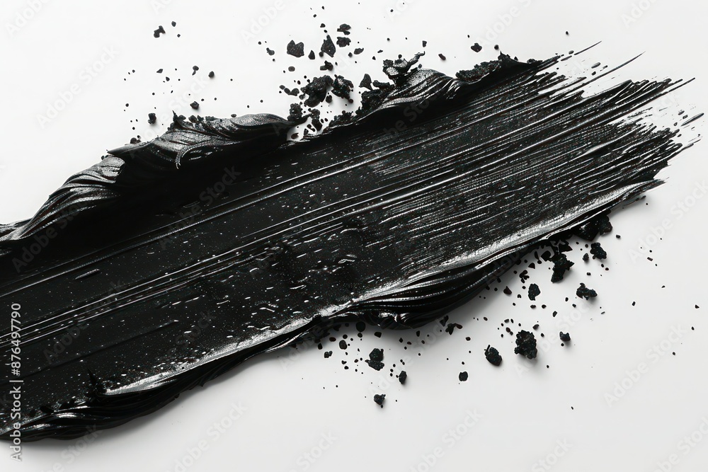 Black Mascara Brush Stroke Texture with Makeup Smudge and Ink on Isolated Background - Eye Makeup Brushstroke with White Lash Splash, Stroke Mark, Pencil, Pen, Pattern, and Scribble Chinese Black Mascara Brush Stroke Texture with Makeup Smudge and Ink on Isolated Background - Eye Makeup Brushstroke with White Lash Splash, Stroke Mark, Pencil, Pen, Pattern, and Scribble Chinese