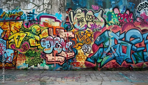 Urban Street Art: Vivid Graffiti and Dynamic Murals