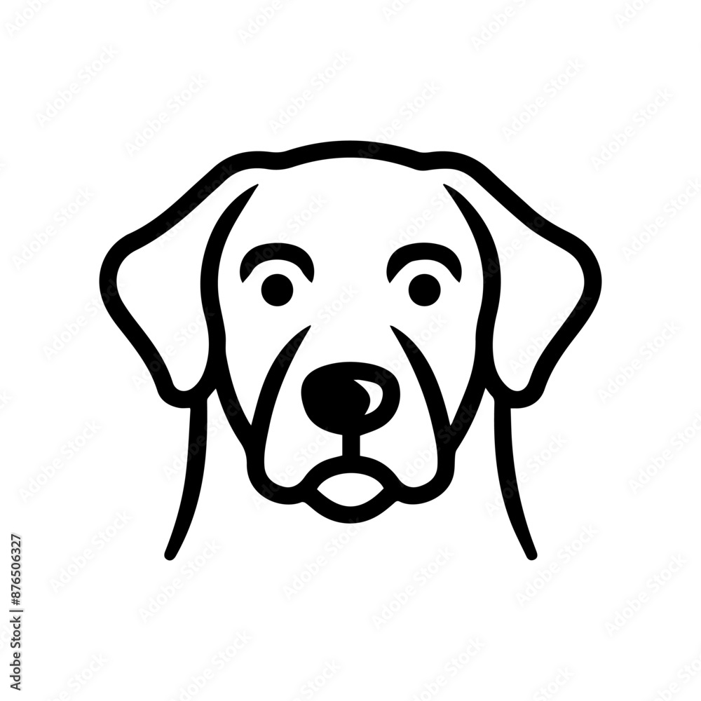 Dog icon or modern line symbol. Vector line art and icon design with bold outline. Black and white Pixel Perfect minimalistic symbol isolated white background. Silhouette simple thin sign Dog icon or modern line symbol. Vector line art and icon design with bold outline. Black and white Pixel Perfect minimalistic symbol isolated white background. Silhouette simple thin sign