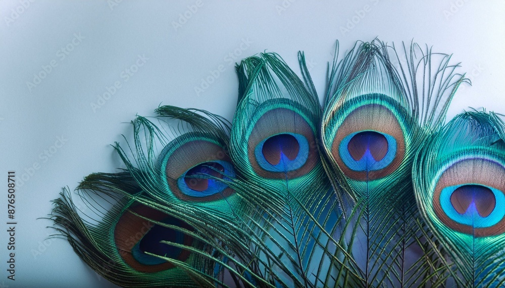 Obraz premium peacock feather and feathers