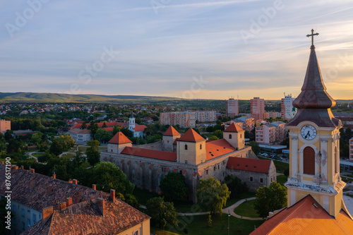 Wallpaper Mural Aerial view about the famous Thury castle in the heart of Varpalota city Torontodigital.ca