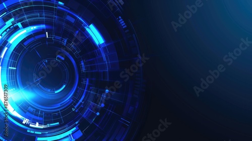 Abstract Technology Background: Hi-Tech Communication Concept and Innovation in a Vector Illustration with Raw Style