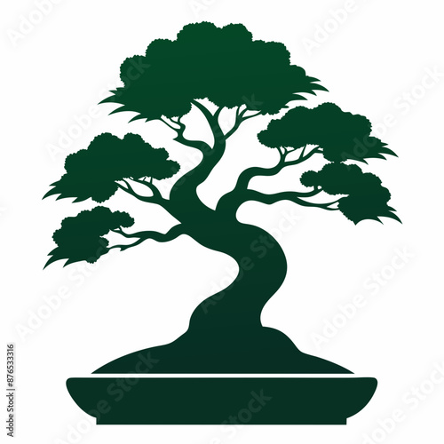  Bonsai Logo Vector Silhouette | High-Quality Design for Branding