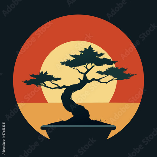  Bonsai Logo Vector Silhouette | High-Quality Design for Branding