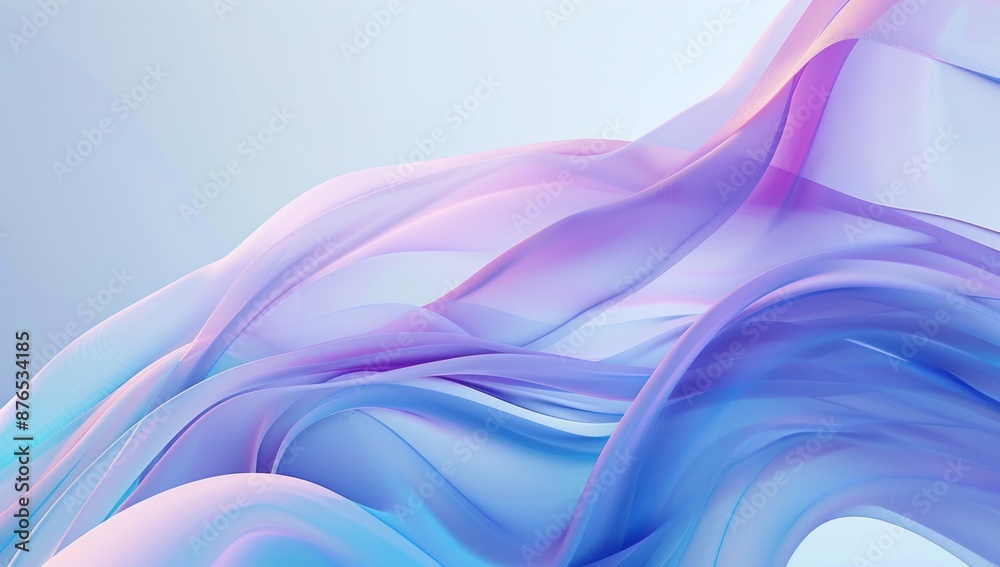 Obraz premium Abstract Flowing Fabric with Vibrant Hues