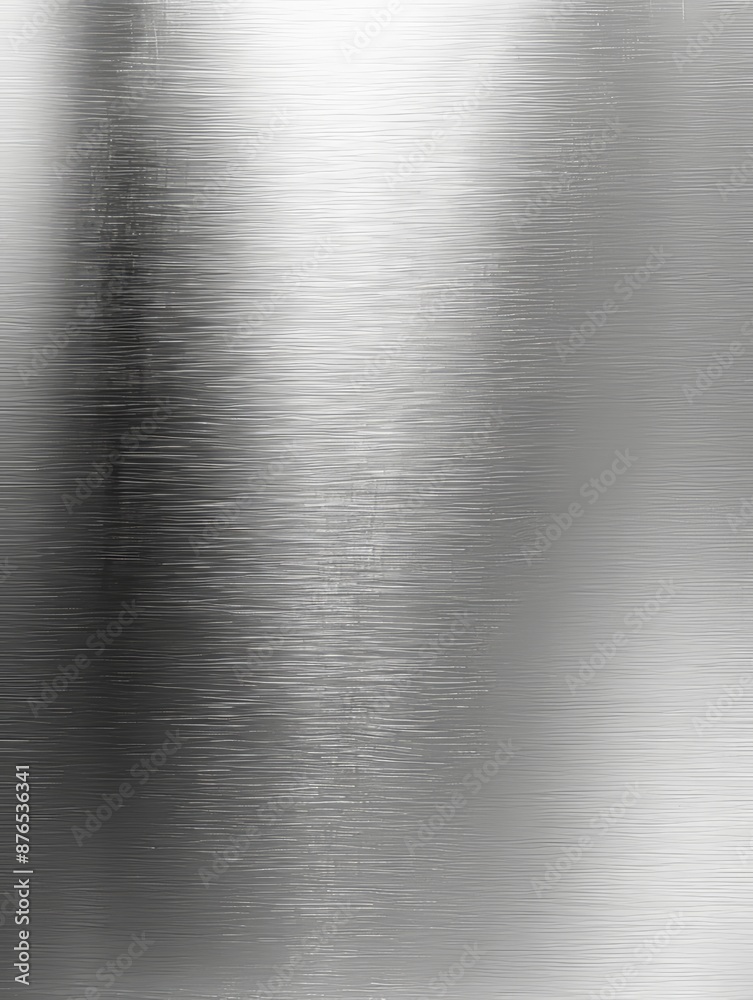 A high-resolution, vertical DIN A4 silver metallic surface with a single reflective vertical stripe on the right half