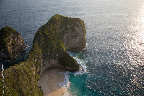 Beautiful view of Kelingking Beach on Nusa Penida island, Indonesia