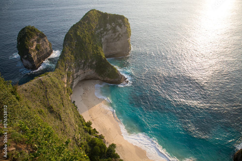 Beautiful view of Kelingking Beach on Nusa Penida island, Indonesia