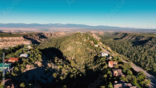 Los Alamos New Mexico pull back over Barranca Mesa