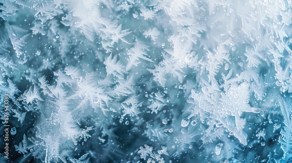 Fototapeta premium Snowy ice texture winter backdrop