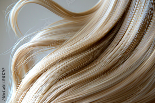 Blonde, shiny, healthy hair, perfect for premium hair products advertisement