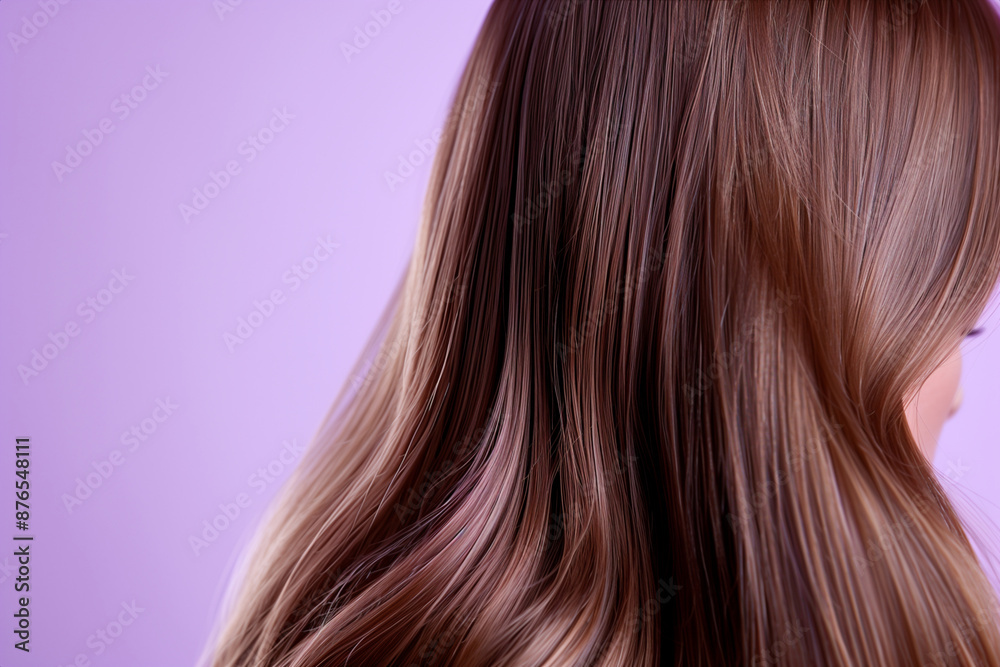Beautiful brown hair, shiny and smooth, perfect for hair product advertising Beautiful brown hair, shiny and smooth, perfect for hair product advertising