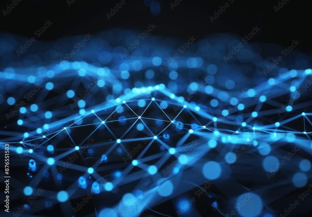 Abstract Digital Network Visualization Abstract Digital Network Visualization