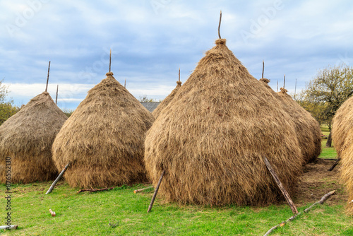 Fotografie Europe, Romania. Haystacks.