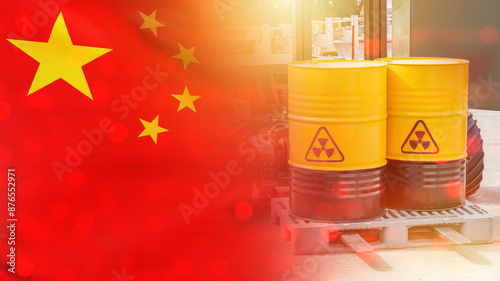 Barrels with uranium produc...