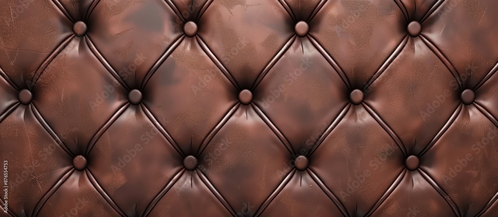 Fototapeta premium Brown Leather Upholstery Texture