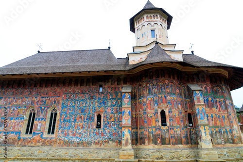 Europe, Romania. Bukovina, Moldovita,  Renown for painted monasteries. photo