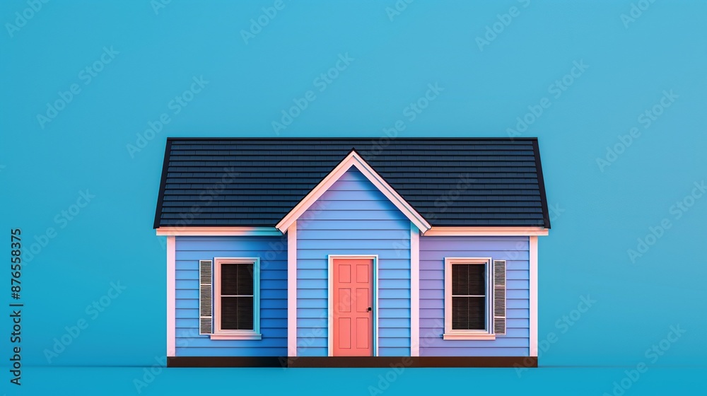 Solar panels installed on a suburban house's roof generating clean energy emphasizing the importance of adopting renewable energy sources like solar power to combat climate change. Background