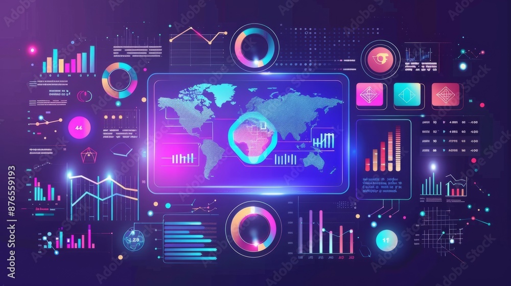 Digital marketing technology for online business concept. generative ai Digital marketing technology for online business concept. generative ai