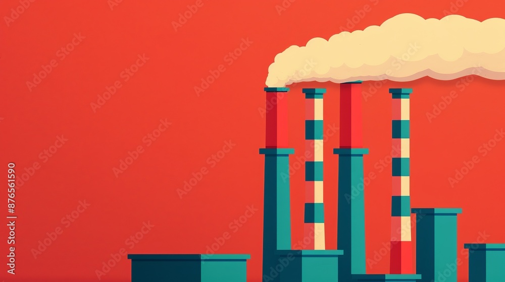 Air quality improvement depicted by cleaner transport options and industrial emission controls showing the benefits of reducing air pollution. Background Illustration, Bright color tones, , Air quality improvement depicted by cleaner transport options and industrial emission controls showing the benefits of reducing air pollution. Background Illustration, Bright color tones, ,