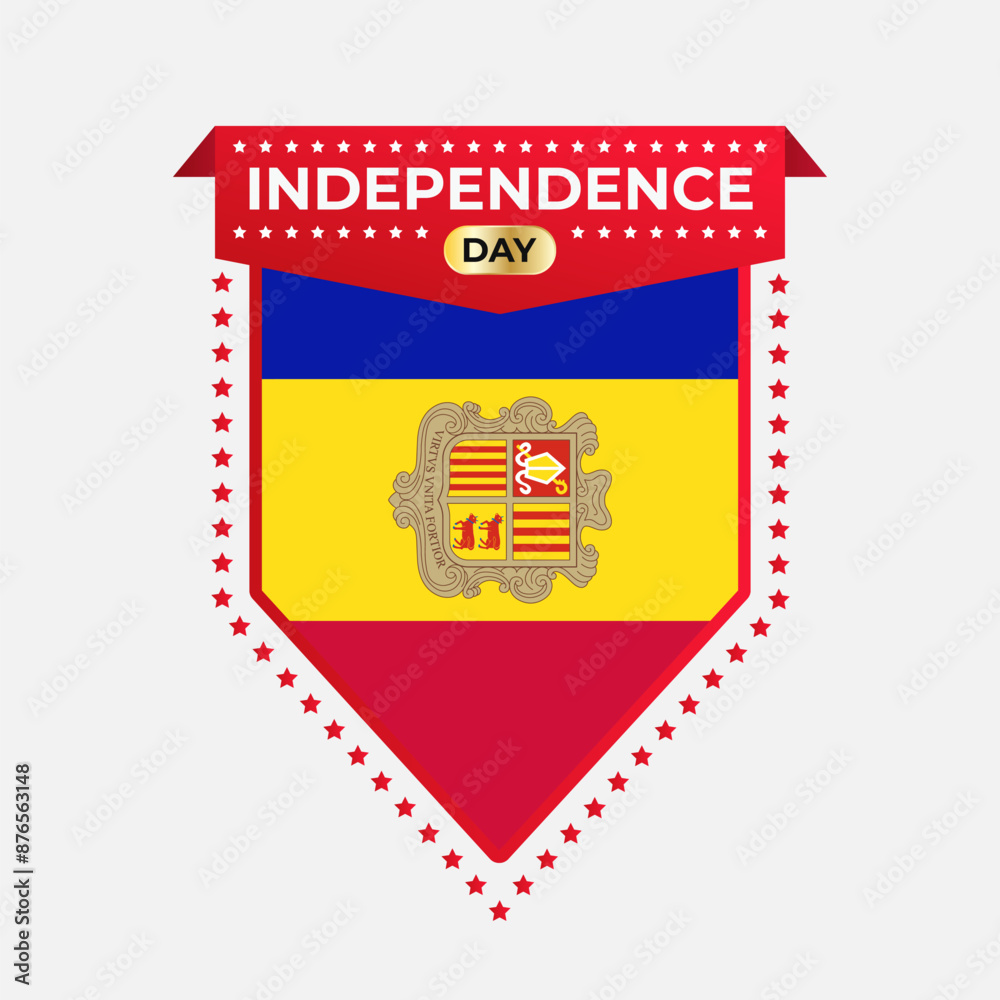 Obraz premium Andorra Independence Day Banner Design