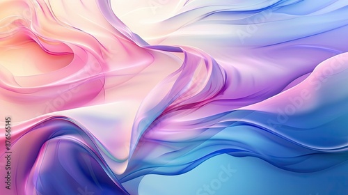 Wallpaper Mural Abstract Swirls of Pastel Hues Torontodigital.ca