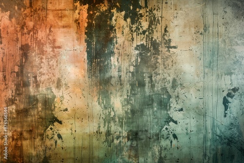 Textured Abstract Background with Peeling Paint