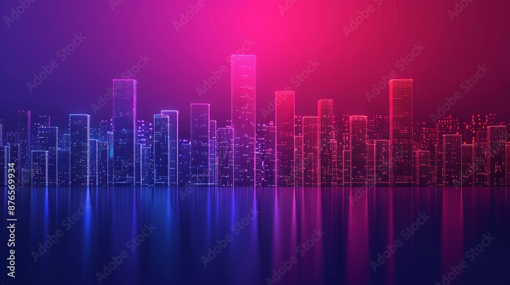 Smart cities utilizing IoT and AI to optimize urban infrastructure and services enhancing sustainability efficiency and quality of life for residents Background Illustration, Bright color tones, , Smart cities utilizing IoT and AI to optimize urban infrastructure and services enhancing sustainability efficiency and quality of life for residents Background Illustration, Bright color tones, ,
