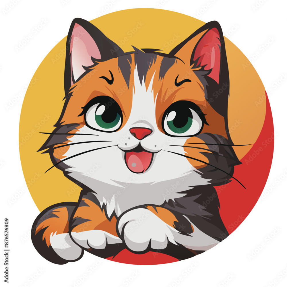 cat cute logo generative IA