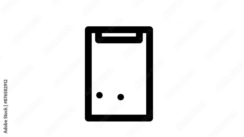 Animated Task Icon in Line Style with Alpha Channel. Perfect for Project and Presentations Animated Task Icon in Line Style with Alpha Channel. Perfect for Project and Presentations